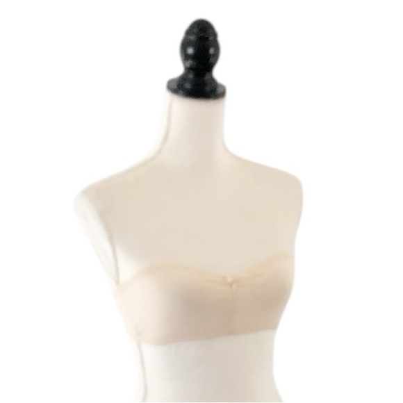 $10 or 2/$15 Vintage Warner’s Love That Cotton Cream Strapless Tube Bra 34 A-B-C - Picture 3 of 9